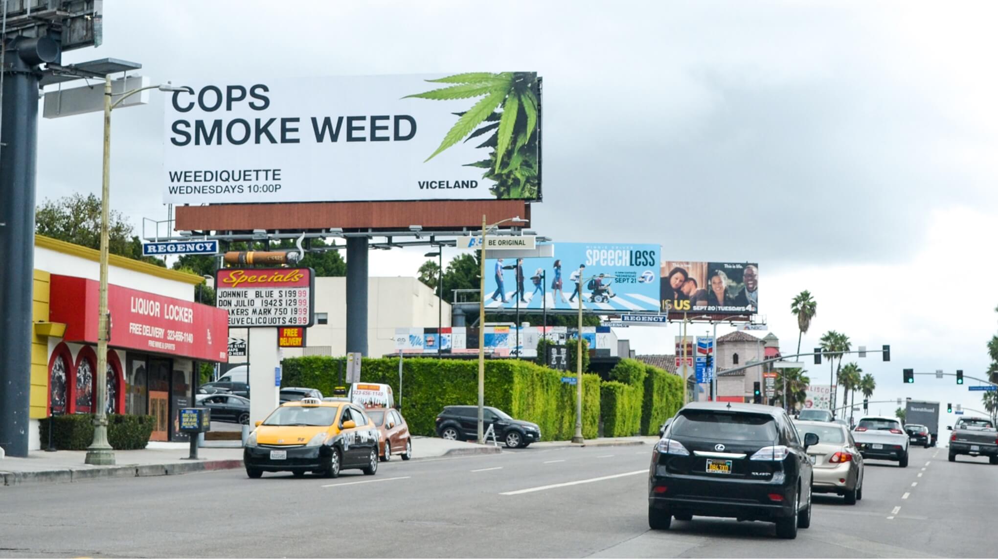 Viceland I Smoke Weed Marketing Campaign Billboard
