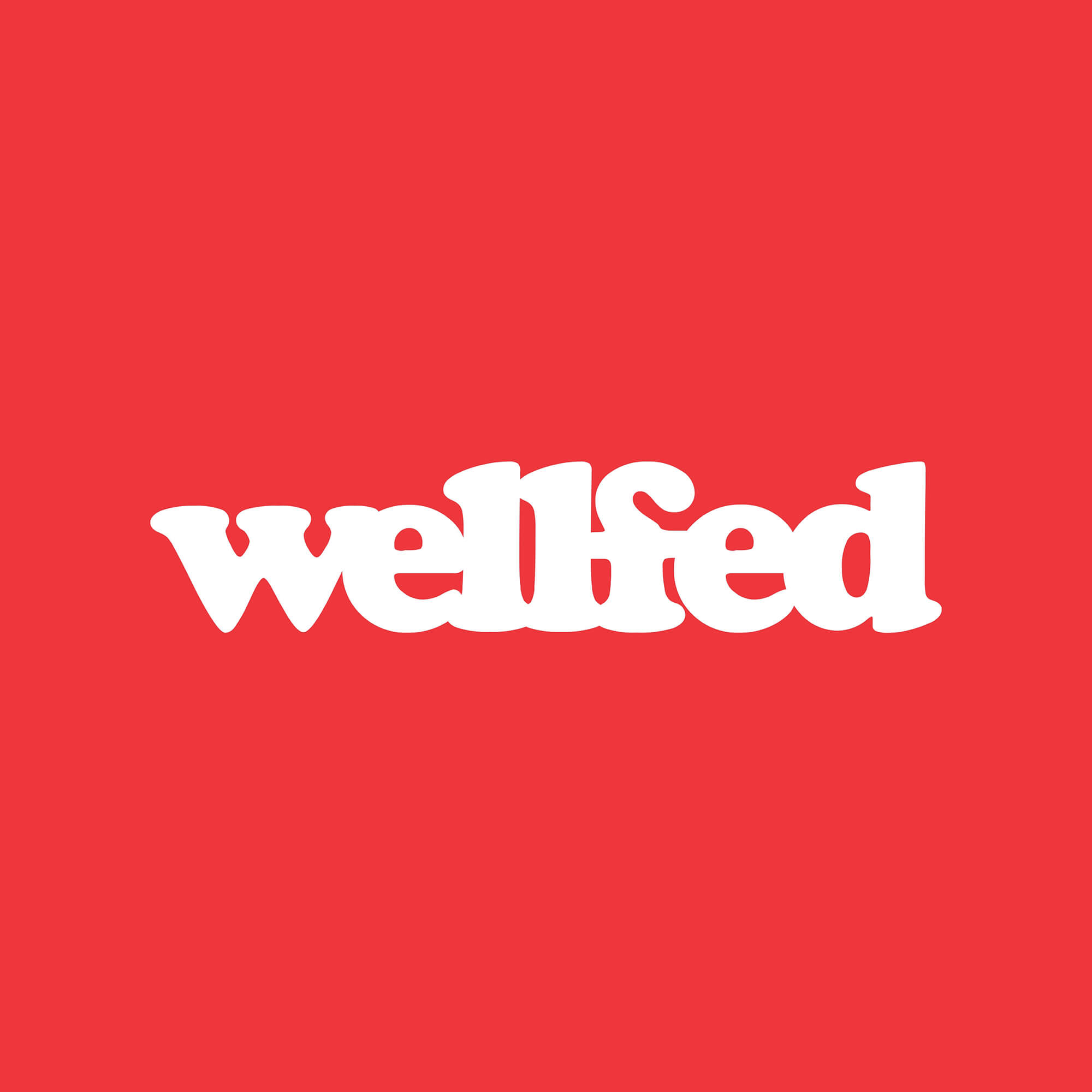Wellfed Brand Design Logo Red