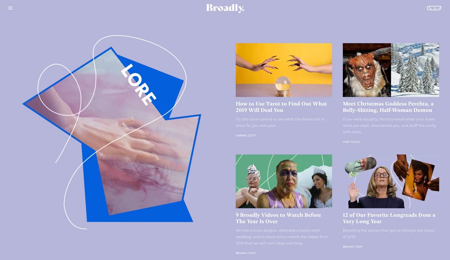 Vice Media Product Design Website Template 3